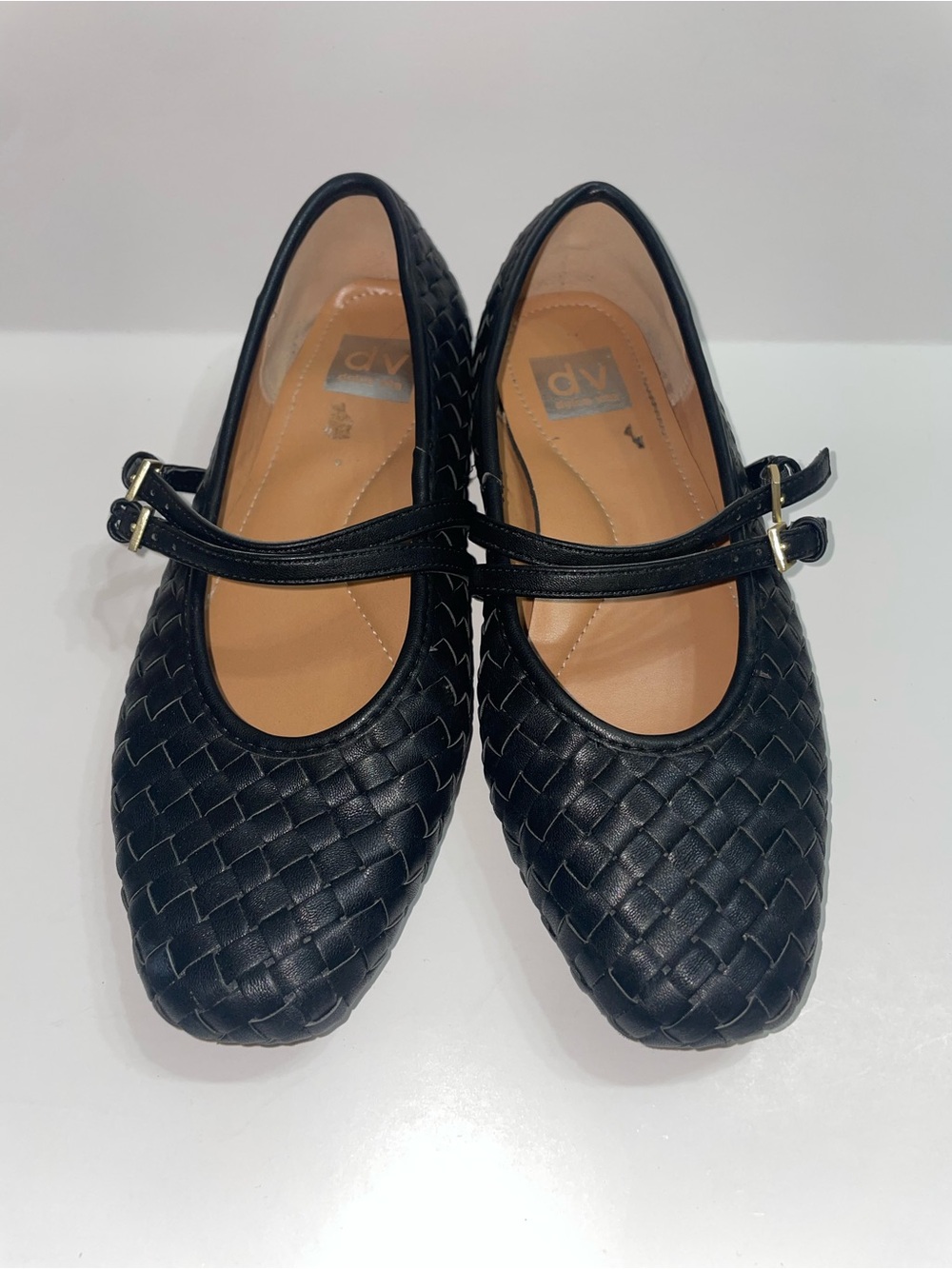 Dolce Vita Black Woven Adjustable Buckle Straps Mary Jane Flats Women’s Size 8.5 - Picture 4 of 10